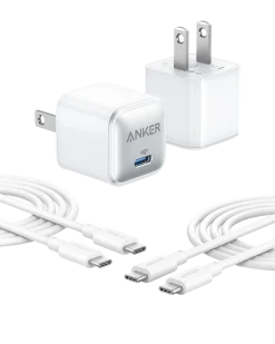 Anker 511 Charger (Nano Pro) with 6 ft USB-C Cable(2-Pack)