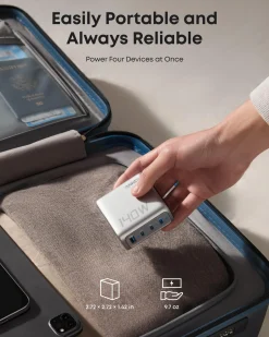 Anker Charger (140W, 4-Port, PD 3.1) with USB-C Cable