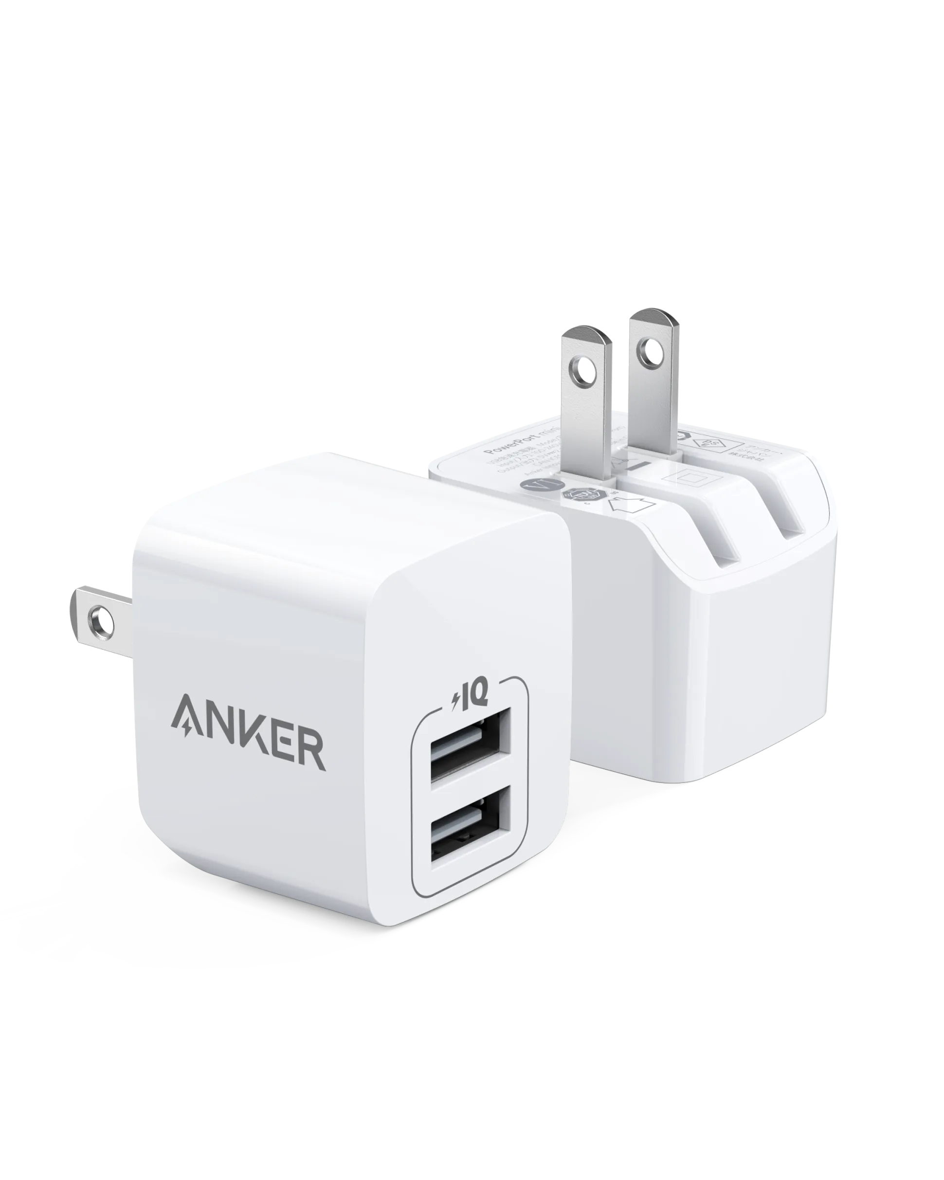 Anker Dual-Port 12W Wall Charger (2-Pack)