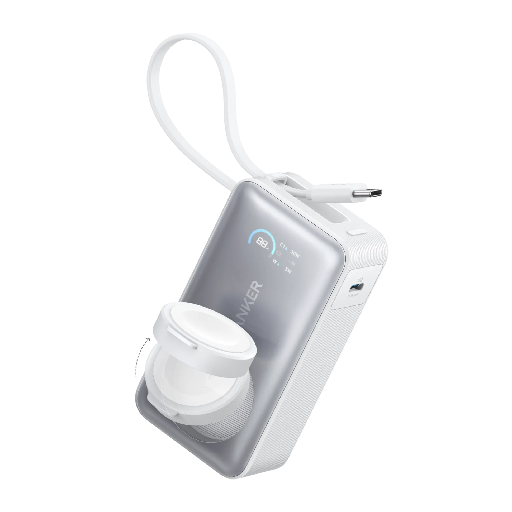 Anker MagGo Power Bank (10K, 35W, For Apple Watch)