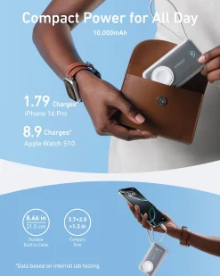 Anker MagGo Power Bank (10K, 35W, For Apple Watch)