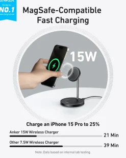 Anker MagGo Wireless Charger (2-in-1, Stand)