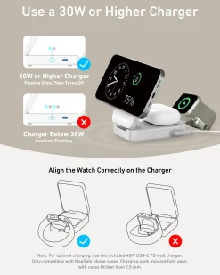 Anker MagGo Wireless Charging Station (Foldable 3-in-1)