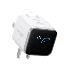 Anker Nano Charger (45W, Smart Display, 180° Foldable)