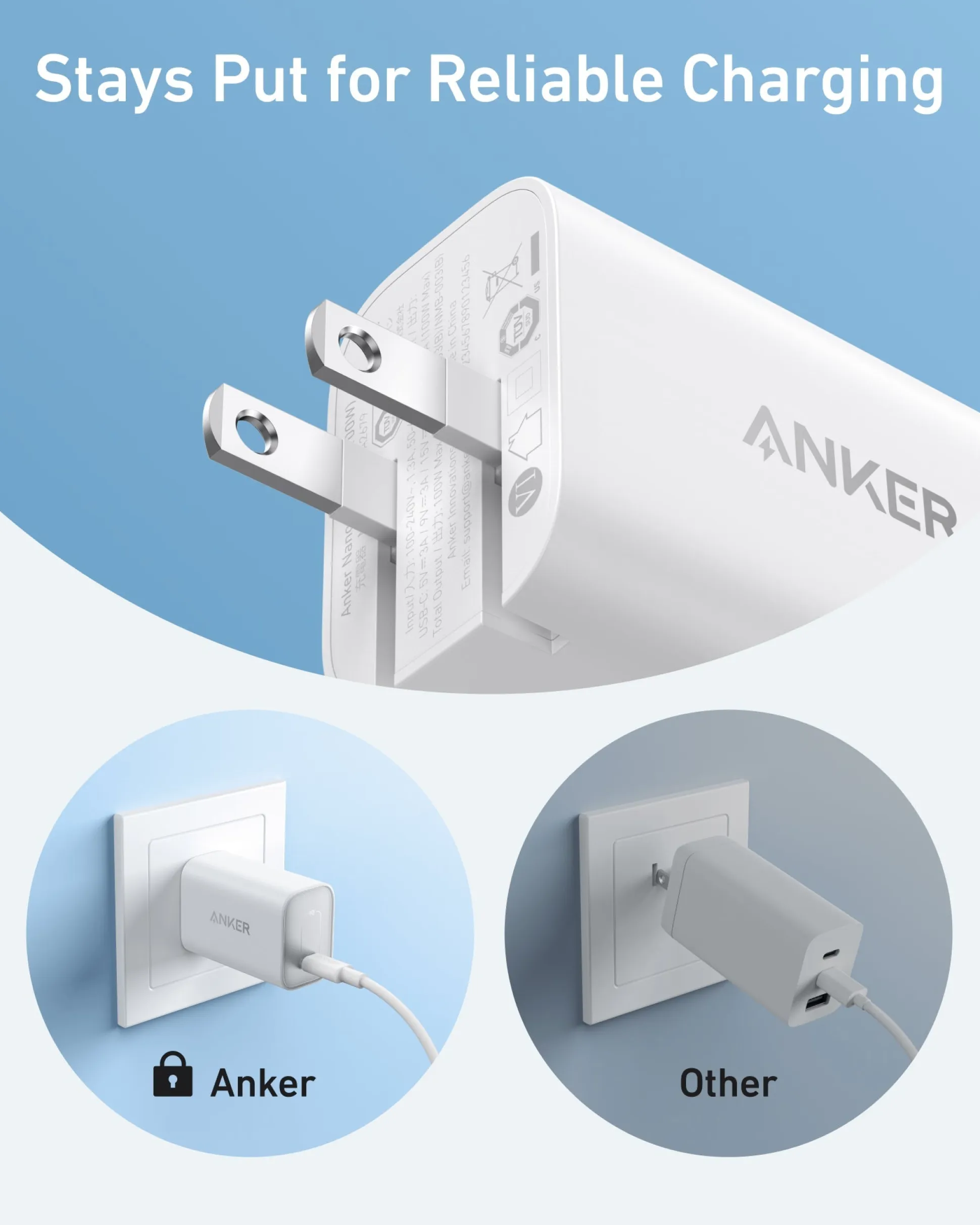 Anker Nano Charger (100W) with USB-C Cable