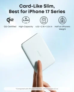 Anker Nano Power Bank (5K, MagGo, Slim) | Customizable