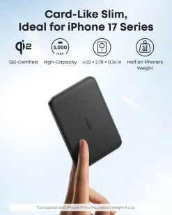 Anker Nano Power Bank (5K, MagGo, Slim) | Customizable