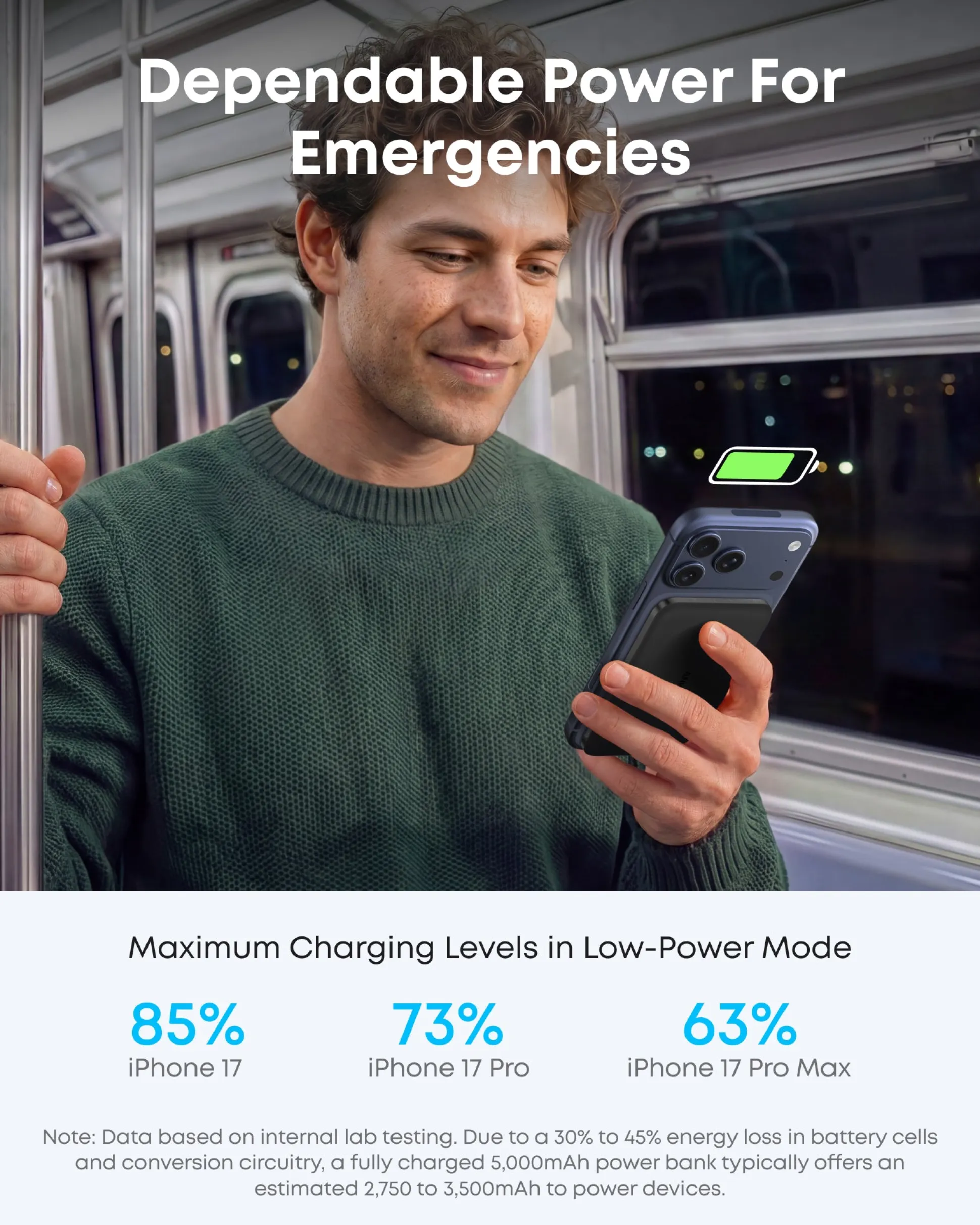 Anker Nano Power Bank (5K, MagGo, Slim) | Customizable