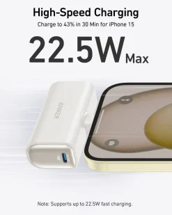 Anker Nano Power Bank (22.5W, Built-In USB-C Connector)