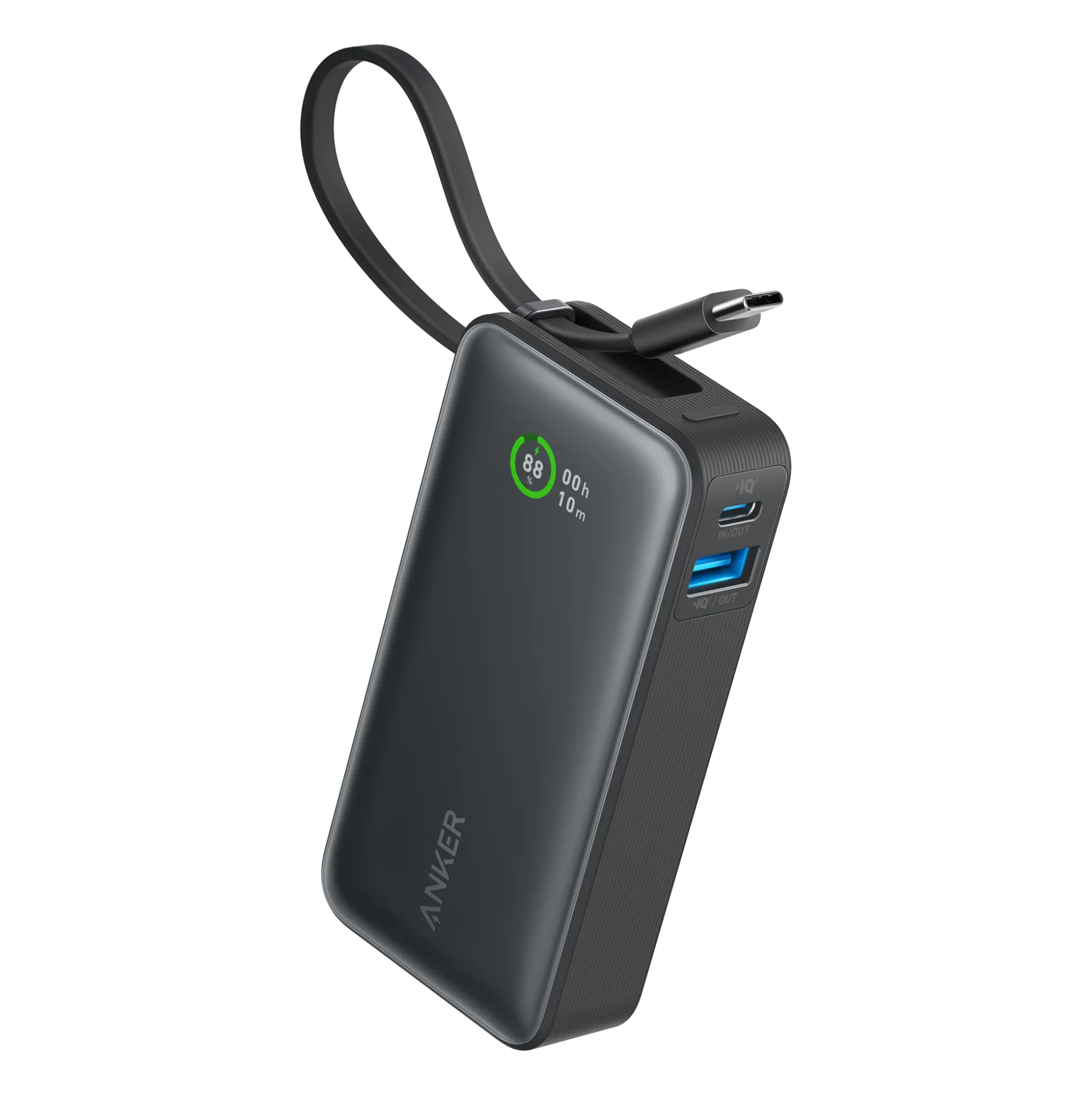 Anker Nano Power Bank (30W, Built-In USB-C Cable)