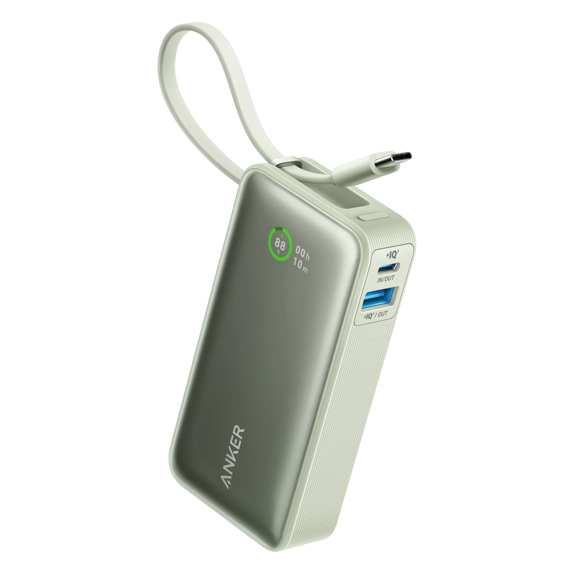 Anker Nano Power Bank (30W, Built-In USB-C Cable)