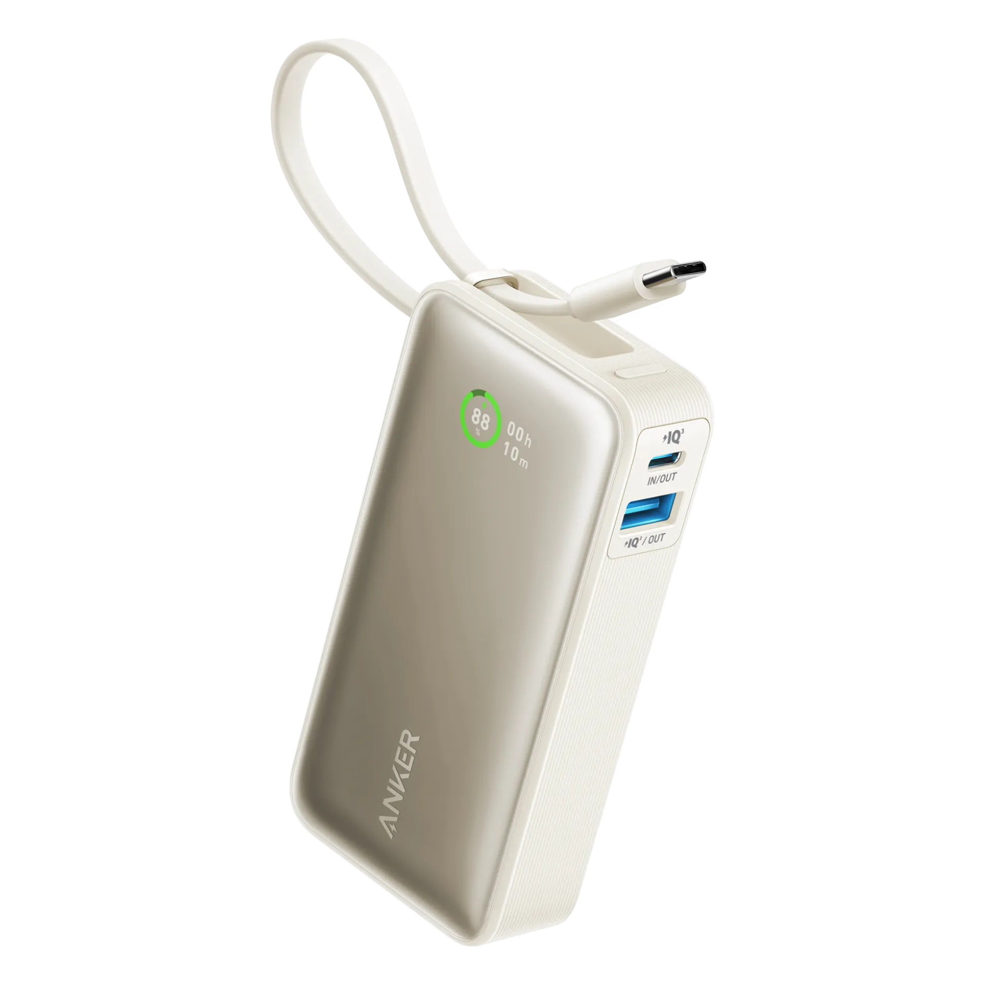 Anker Nano Power Bank (30W, Built-In USB-C Cable)