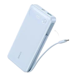 Anker Power Bank (20K, 87W, Built-In USB-C Cable) WM