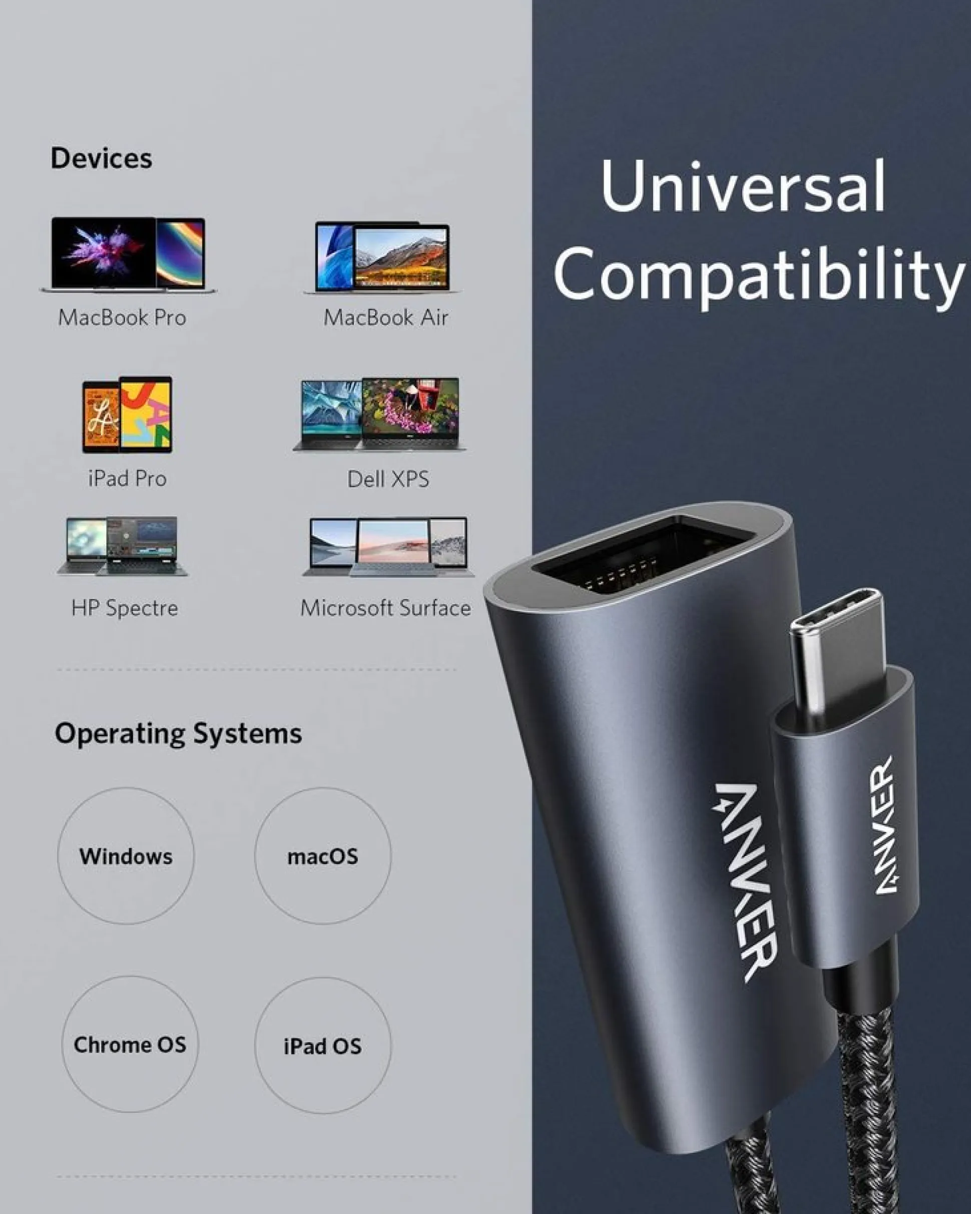 Anker PowerExpand USB-C to Gigabit Ethernet Adapter
