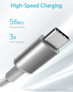 Anker Premium Nylon USB-C to USB-A Cable (2-Pack)