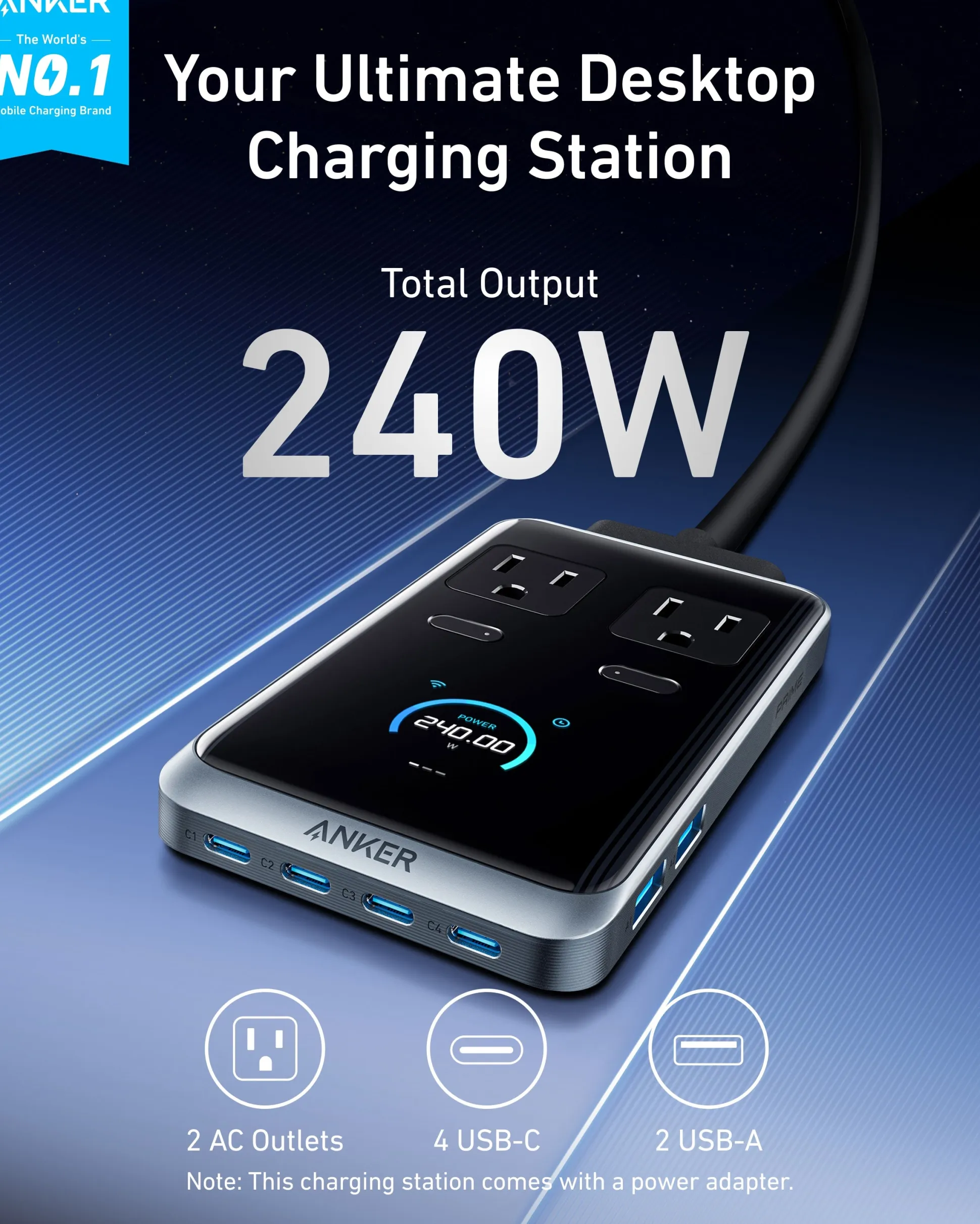 Anker Prime Charging Station (8-in-1, 240W)