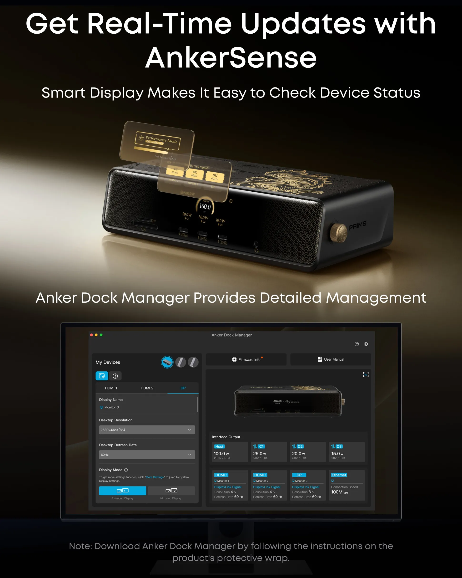Anker Prime DL7400 Docking Station (14-in-1, Triple Display, DisplayLink)