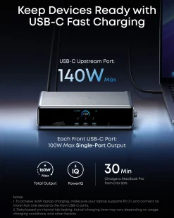 Anker Prime Docking Station (14-in-1, Triple Display, DisplayLink) with DL7400