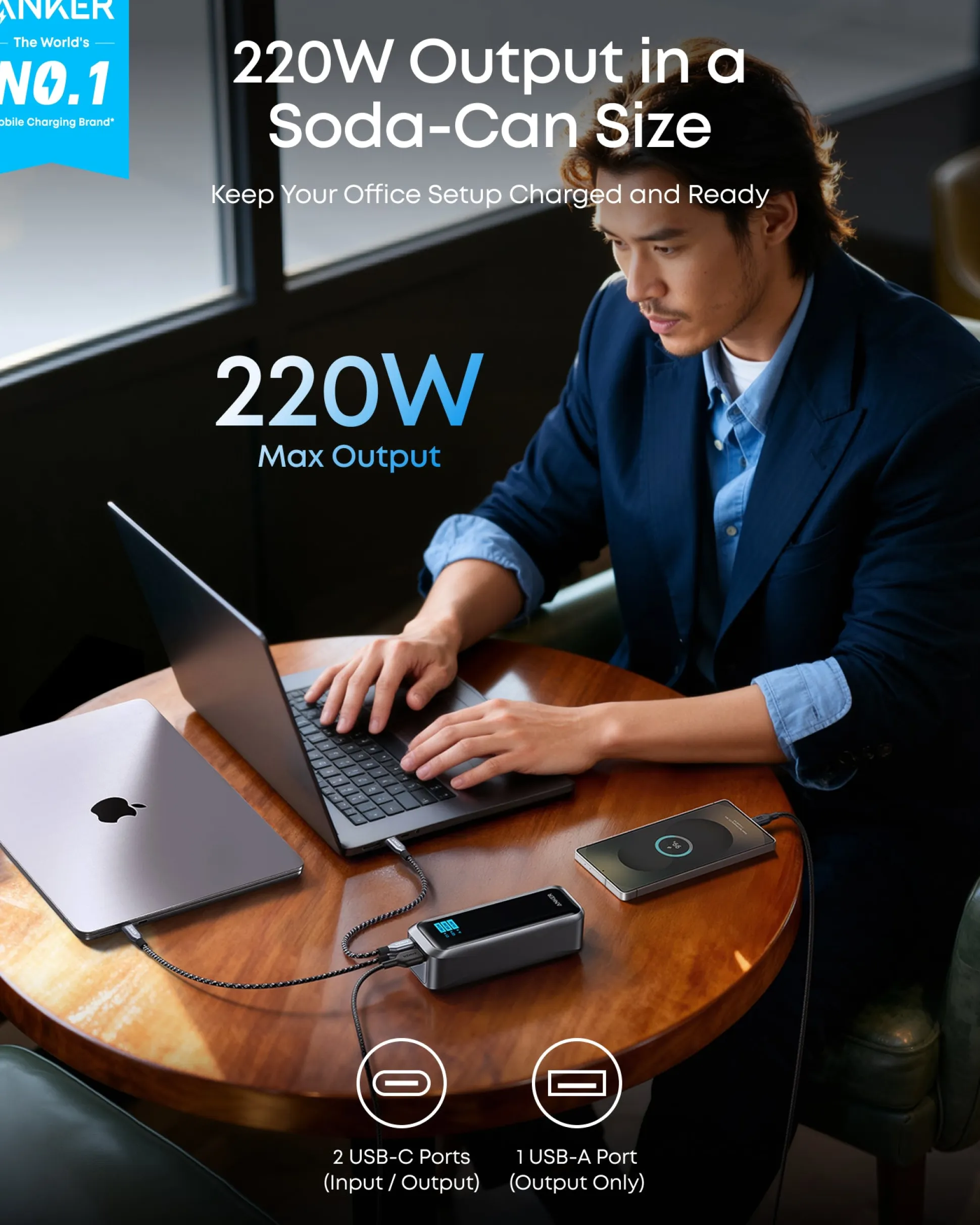 Anker Prime Power Bank (20K, 220W)