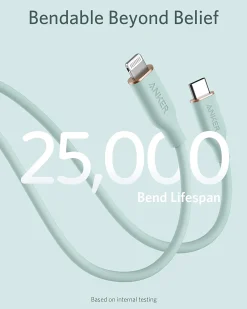 Anker 641 USB-C to Lightning Cable (Flow, 3 ft Silicone)
