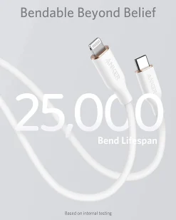 Anker 641 USB-C to Lightning Cable (Flow, 3 ft Silicone)