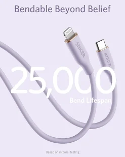 Anker 641 USB-C to Lightning Cable (Flow, 3ft Silicone)