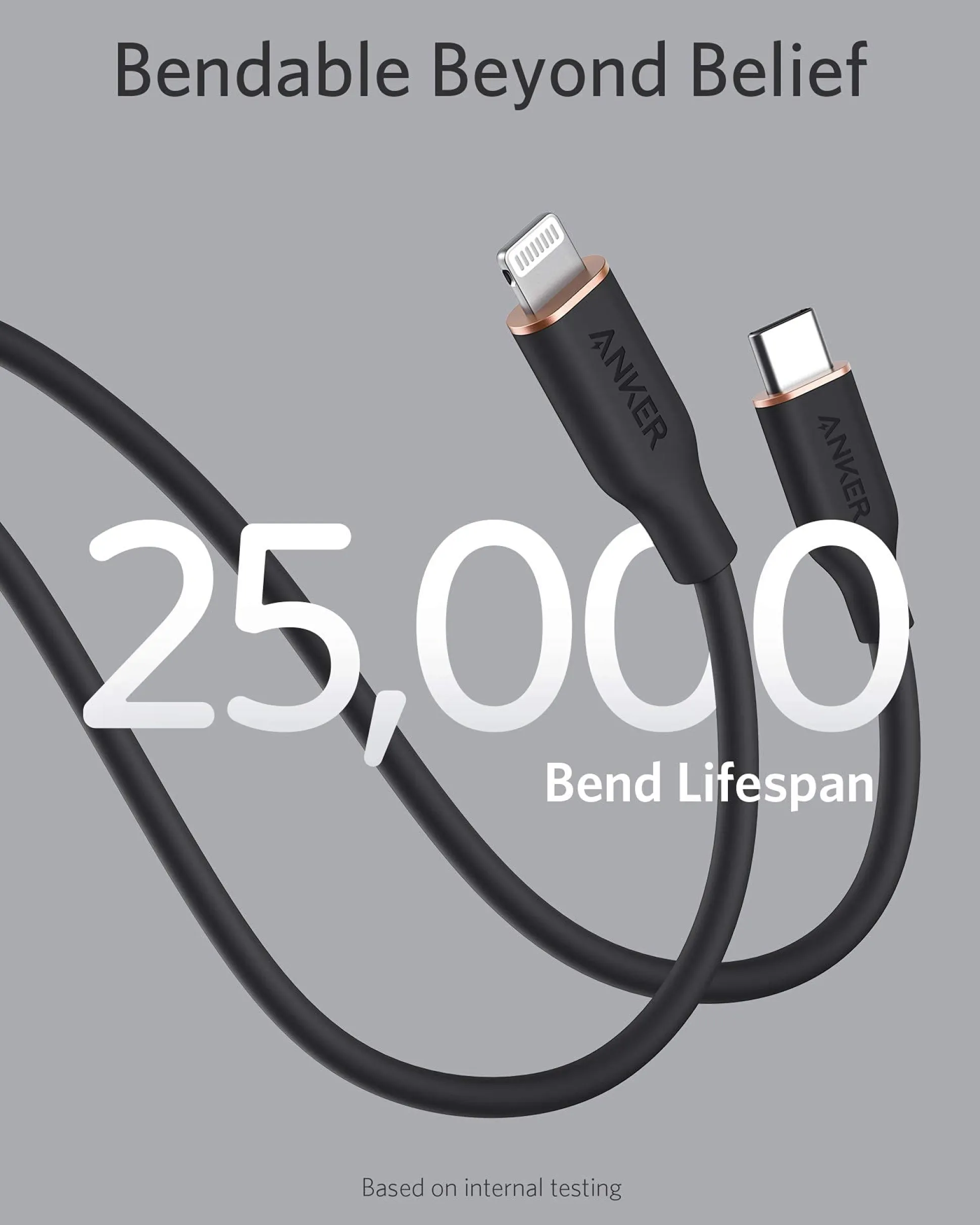 Anker 641 USB-C to Lightning Cable (Flow, Silicone)