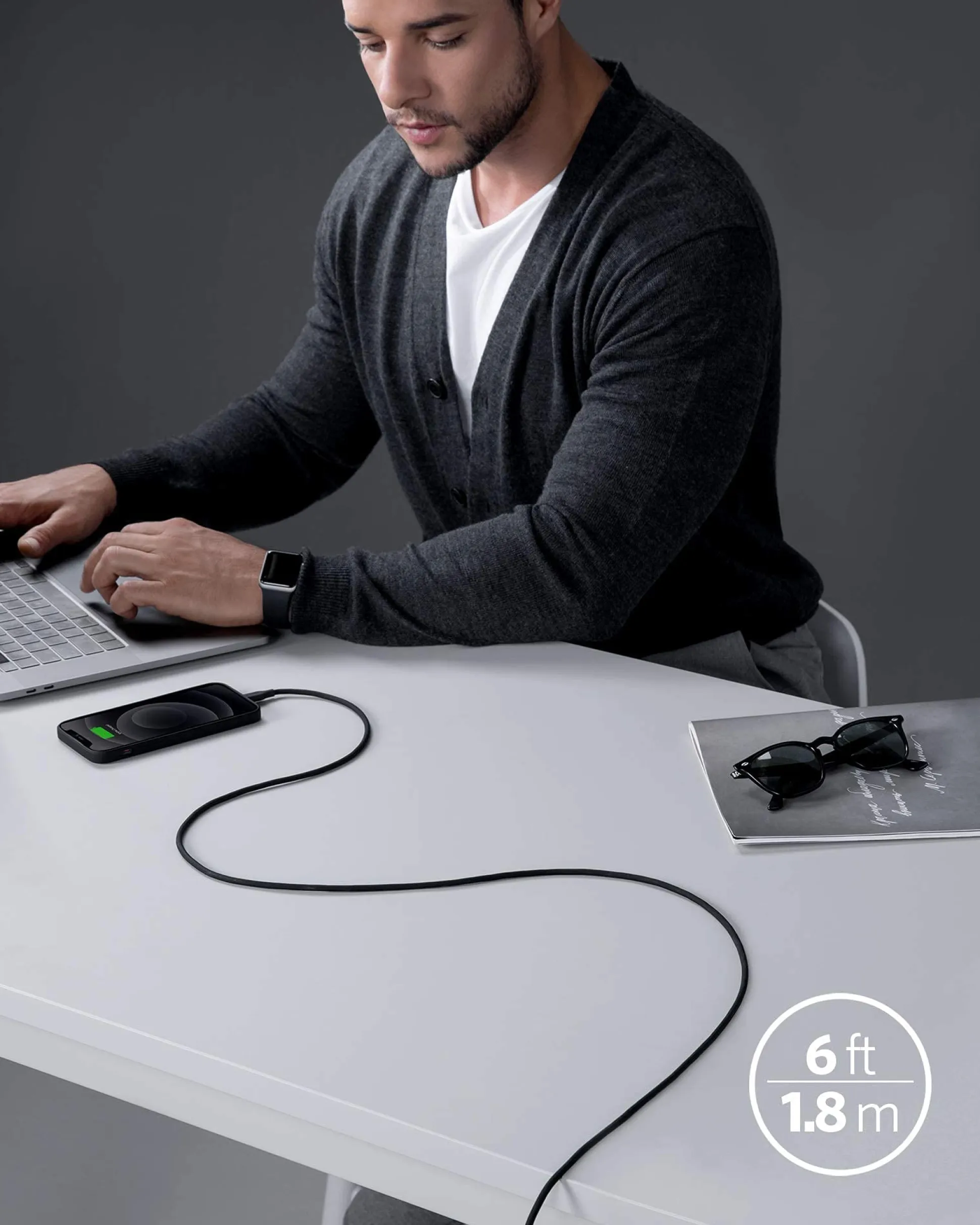 Anker 641 USB-C to Lightning Cable (Flow, Silicone)