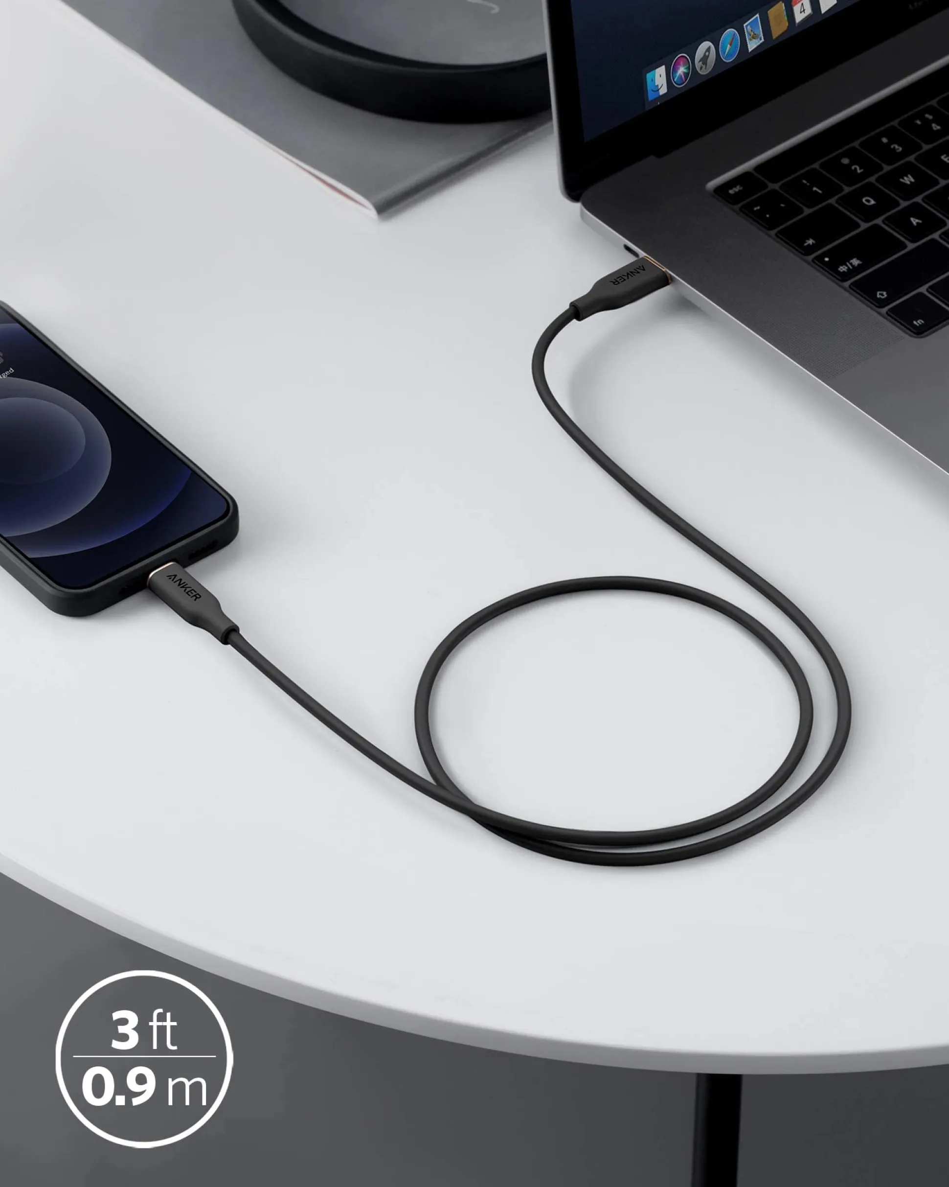 Anker 641 USB-C to Lightning Cable (Flow, Silicone)