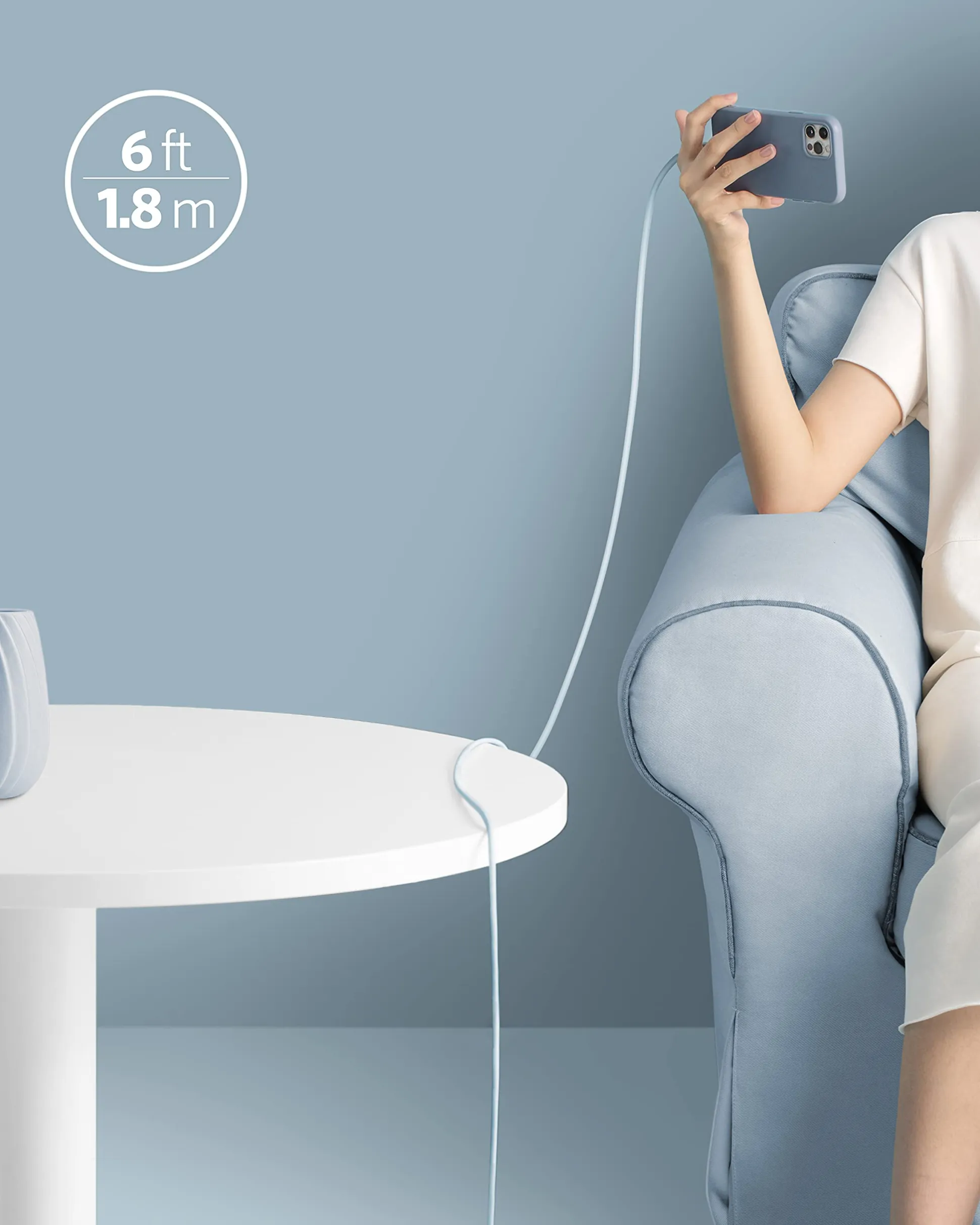Anker 641 USB-C to Lightning Cable (Flow, Silicone)