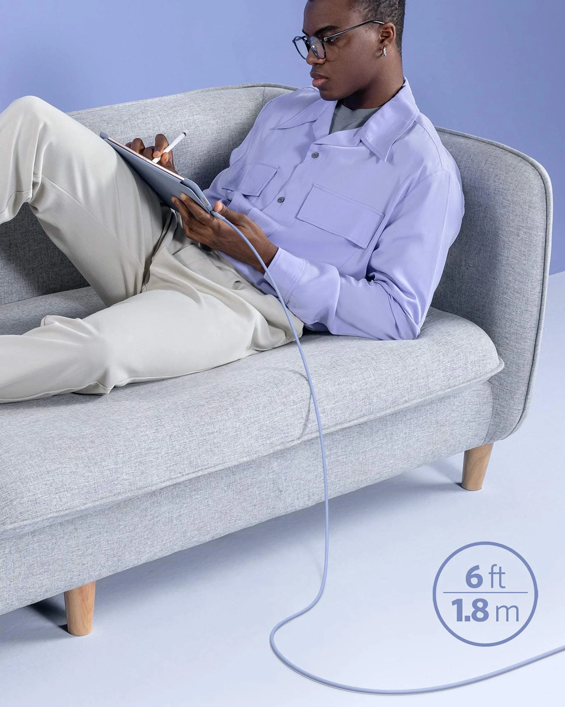 Anker 641 USB-C to Lightning Cable (Flow, Silicone)