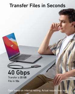 Anker 515 USB-C to USB-C Cable (Thunderbolt 4 Compatible)