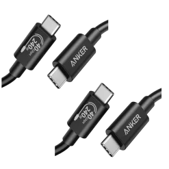 Anker 515 USB-C to USB-C Cable (Thunderbolt 4 Compatible)（2 packs）