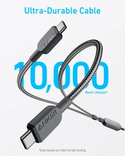 Anker 140W 2-in-1 USB-C to USB-C Cable, 3-pack