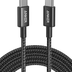 New Nylon USB-C to USB-C 100W Cable (10 ft, 2-Pack）
