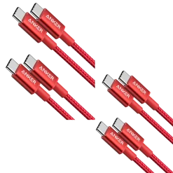 4-Pack New Nylon USB C to USB C Cable (3.3 ft 60W)