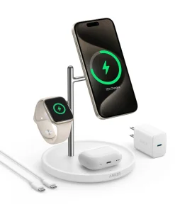 Refurbished Anker MagGo Wireless Charging Station (3-in-1 Stand)